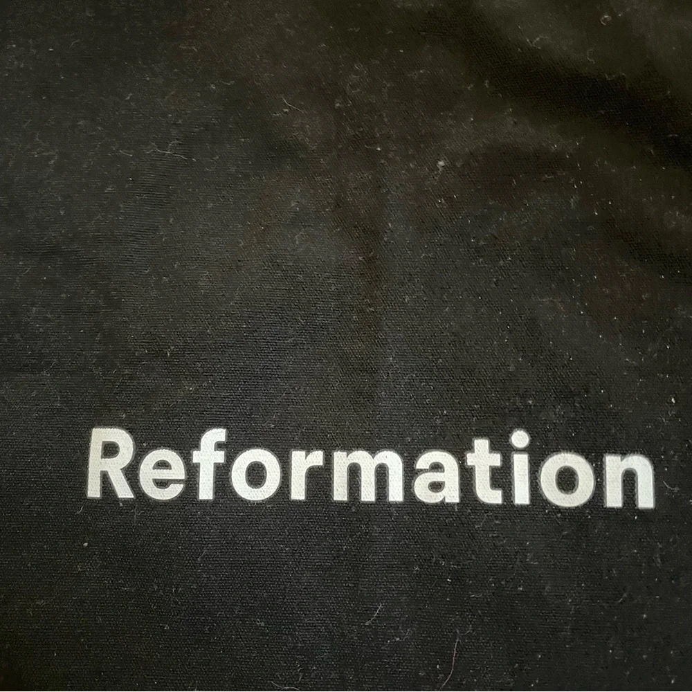 NWOT Reformation Small black and white tote bag
